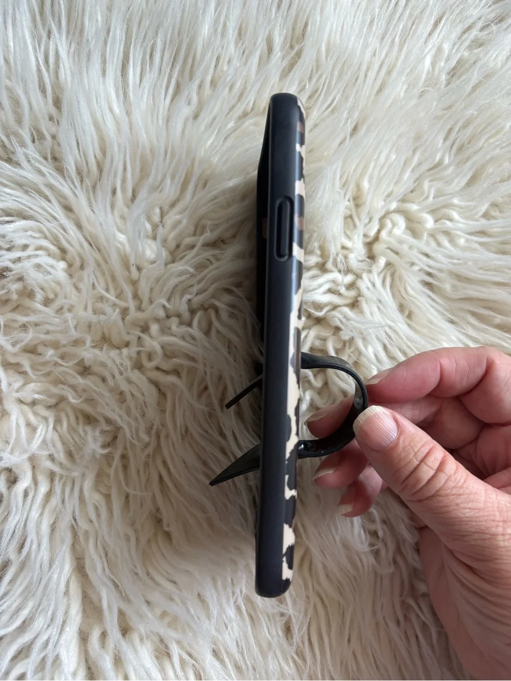 Loopy iPhone 11 Pro Max Black Leopard Phone Case with Loop 6.5 in EUC
